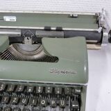 Machine à écrire Olympia SM3 verte vintage - Fonctionne