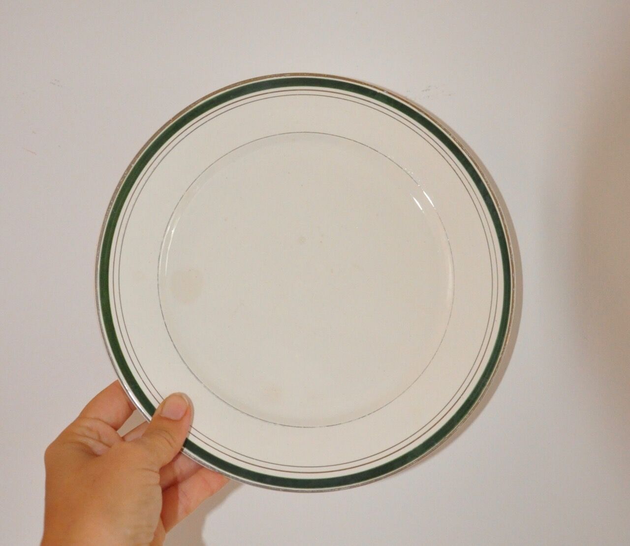 Service of 8 plates Digoin Sarreguemines