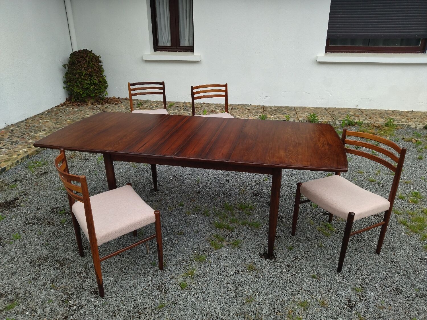 Rosewood table and chairs