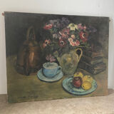 Nature morte signée Liliane Massaux