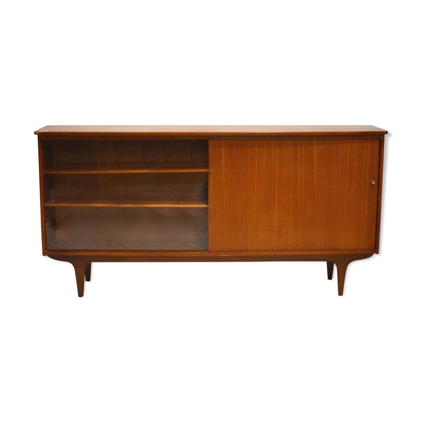 Teak and glass sideboard