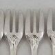 Christofle Spatours, 12 cake forks, silver-plated, excellent condition.