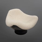 Chaise emblématique de l'ère spatiale Rodica par Mario Brunu pour Comfort, Italie 1960