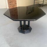 Vintage black lacquered table