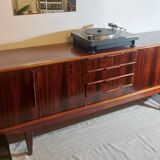 Scandinavian sideboard in Rio rosewood - 220cm - 1960s