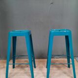 Pair of industrial bar stools