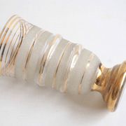 Vase verre et or années 1940
