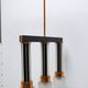 Czechoslovak brutalist light fixture, mid-century ceiling lighting, 1970s