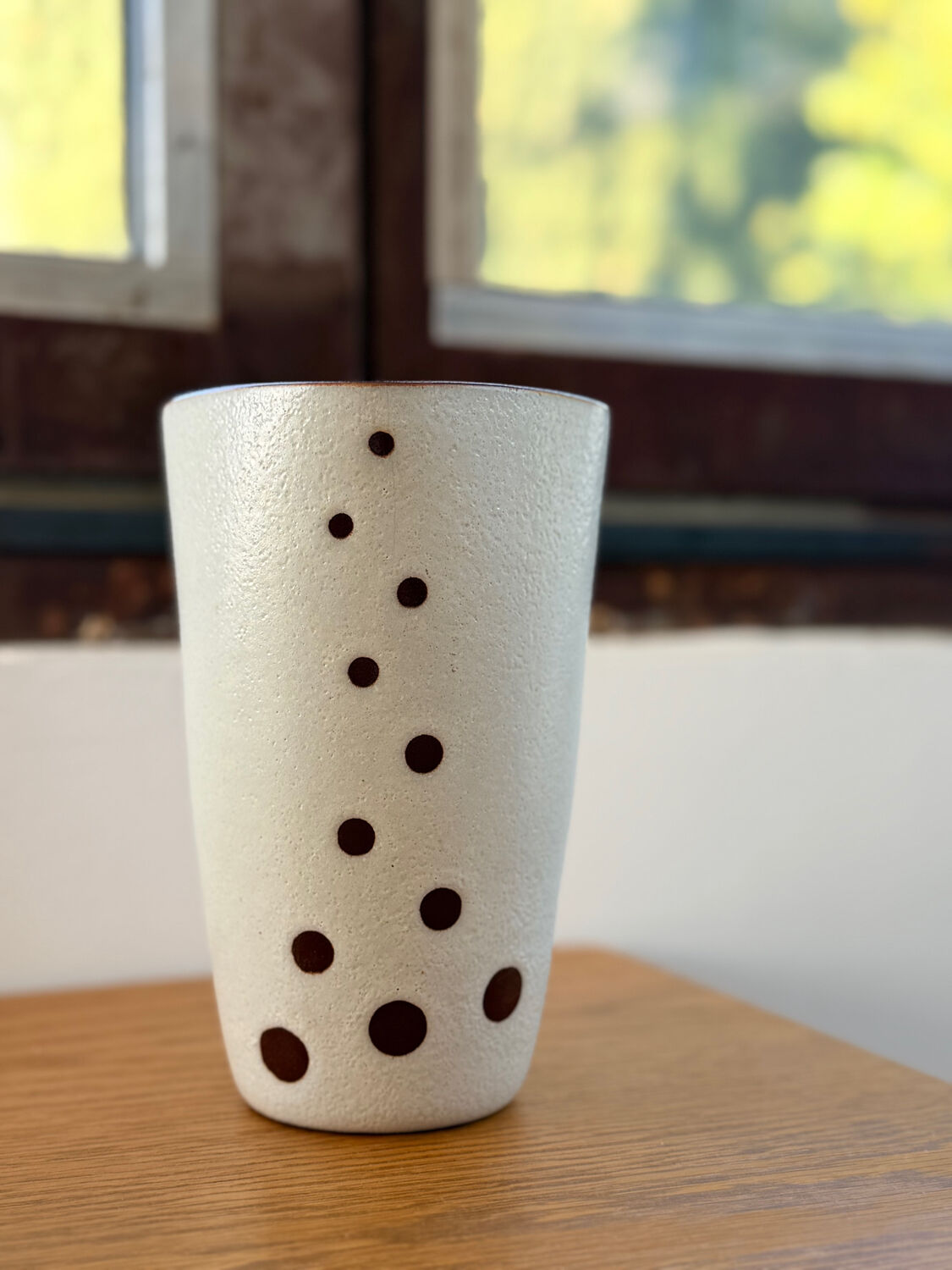 JAAP RAVELLI white ceramic vase signed