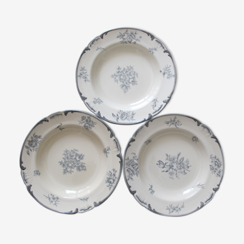 Set of 3 plates Terre de Fer Longchamps