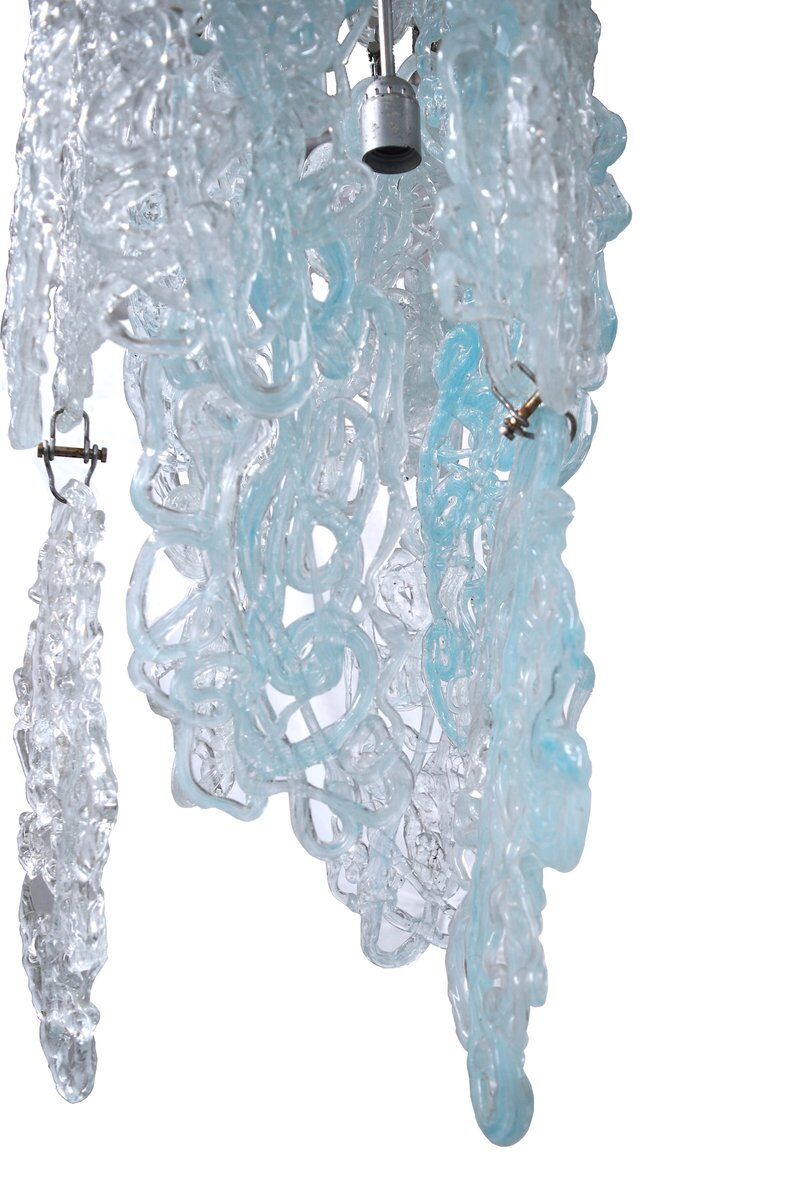 Mid-Century Spider Pendant Lamp in Vistosi Crystal, 1950s