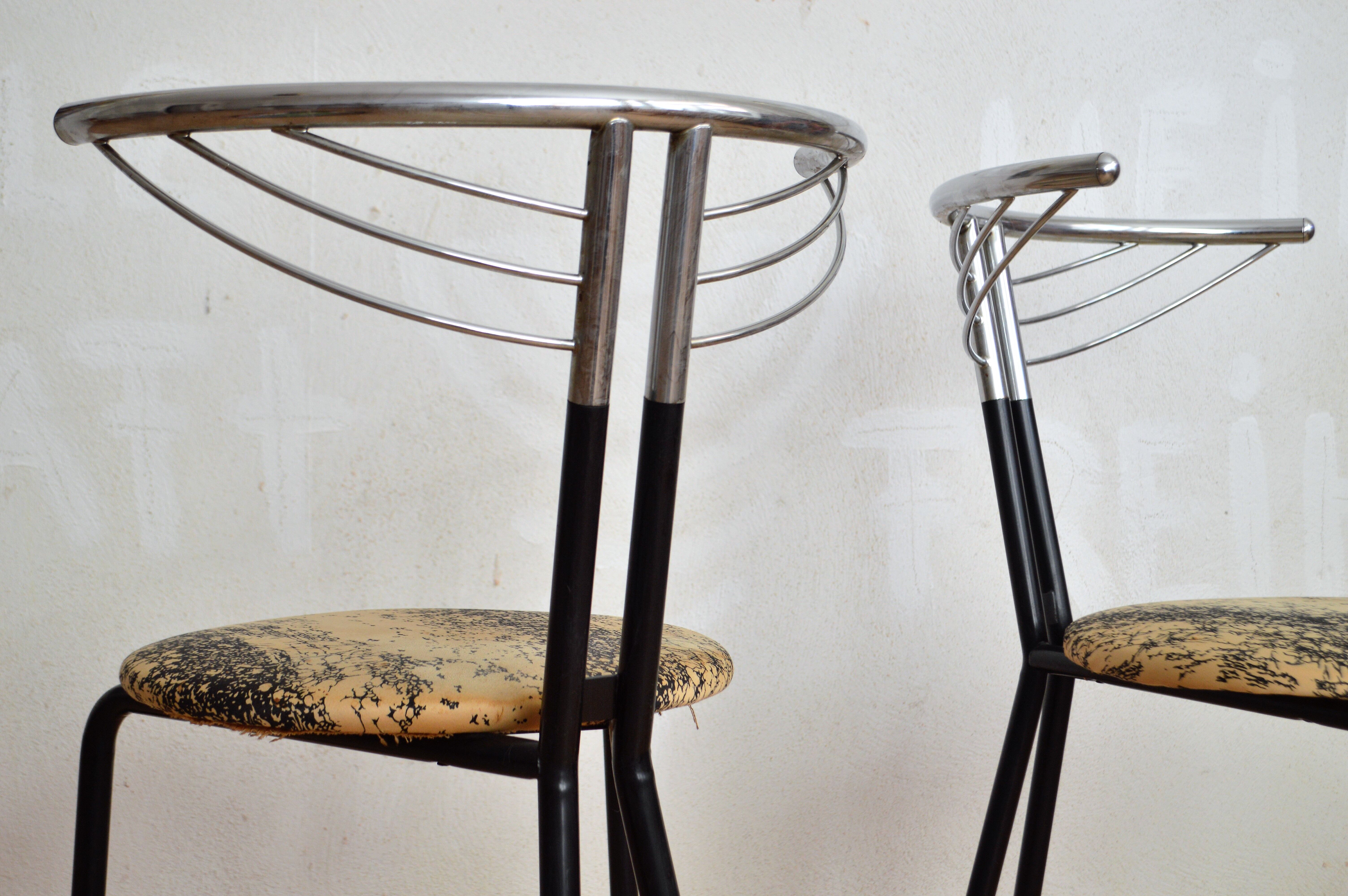 Chairs from the 80s design