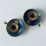 Pair of shell candlesticks