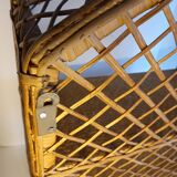Rattan shelf