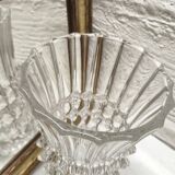 Cut glass vase with diamond points