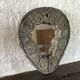 Brutalist ceramic mirror year 50 vintage