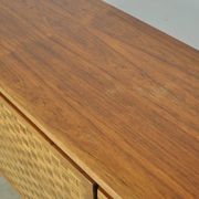 Buffet rio allemand vintage en palissandre, finition tissée, leo bub, 19