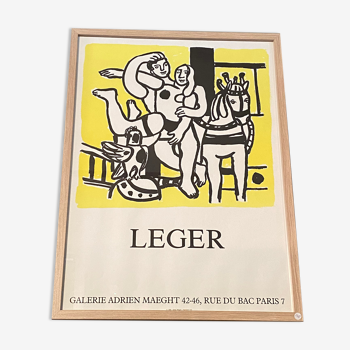 Old lithograph poster Fernard Léger Maeght