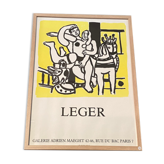 Old lithograph poster Fernard Léger Maeght