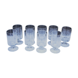 9 verres à liqueur motif Romance de Rosenthal
