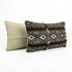 Set of 2 vintage kilim cushion covers 38x61 cm