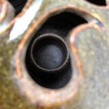 Ikebana vase in studio pottery by German artist Till Sudeck from the mid-century, 1960s.