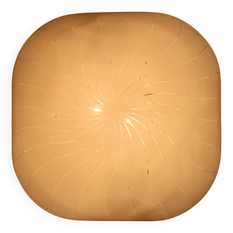Grande lampe encastrée en plastique des années 1970 par Molin, Italie