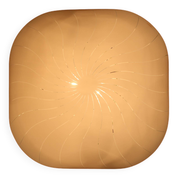 Grande lampe encastrée en plastique des années 1970 par Molin, Italie