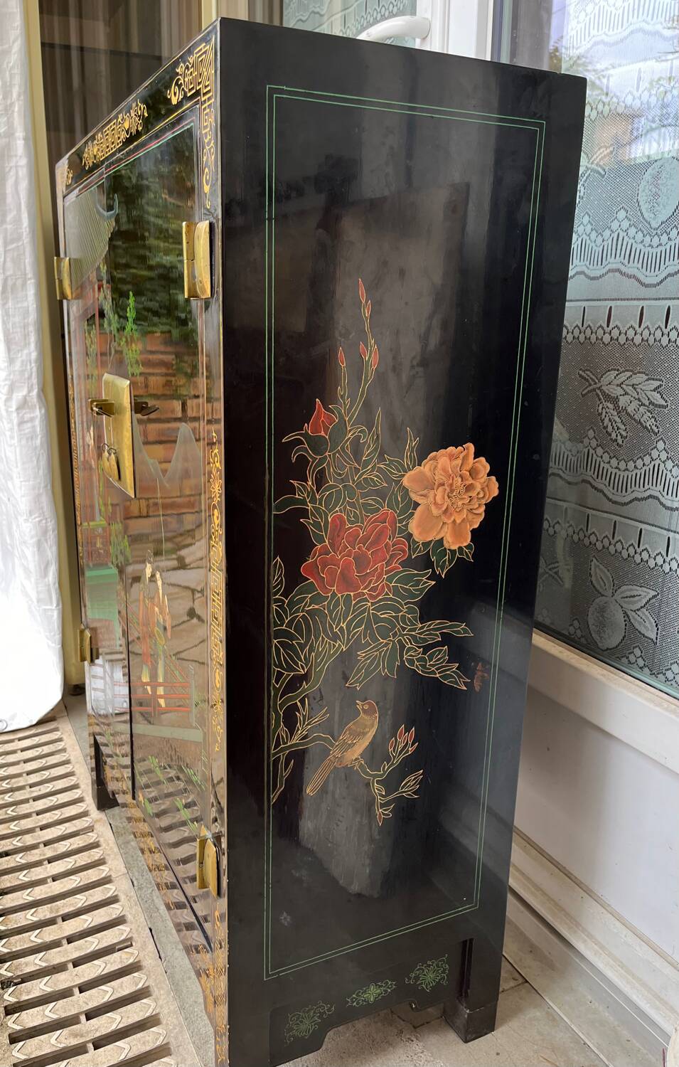 Chinese lacquer sideboard