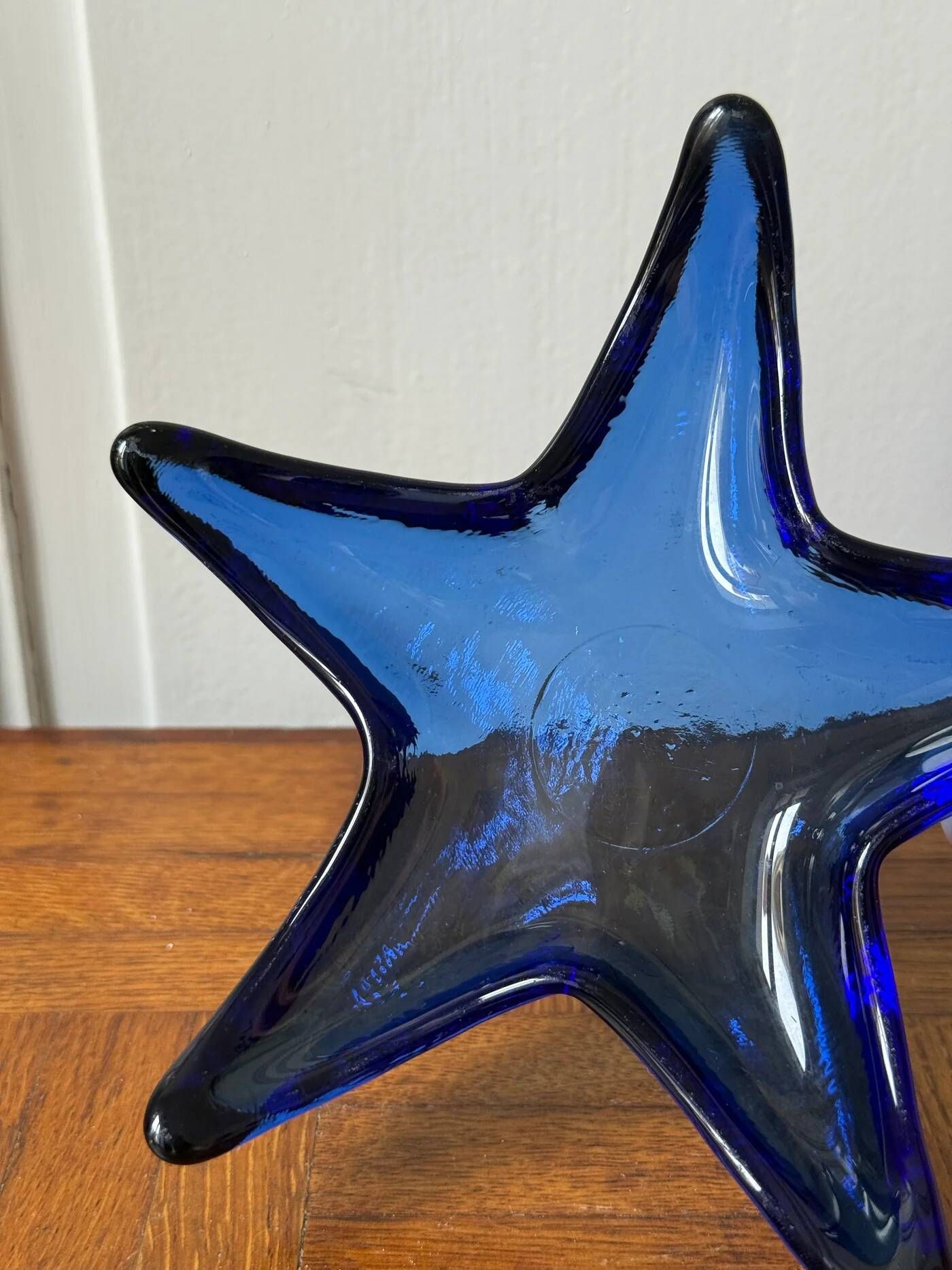 Blue glass catch-all trays