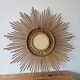 Vintage sun mirror - Rattan mirror