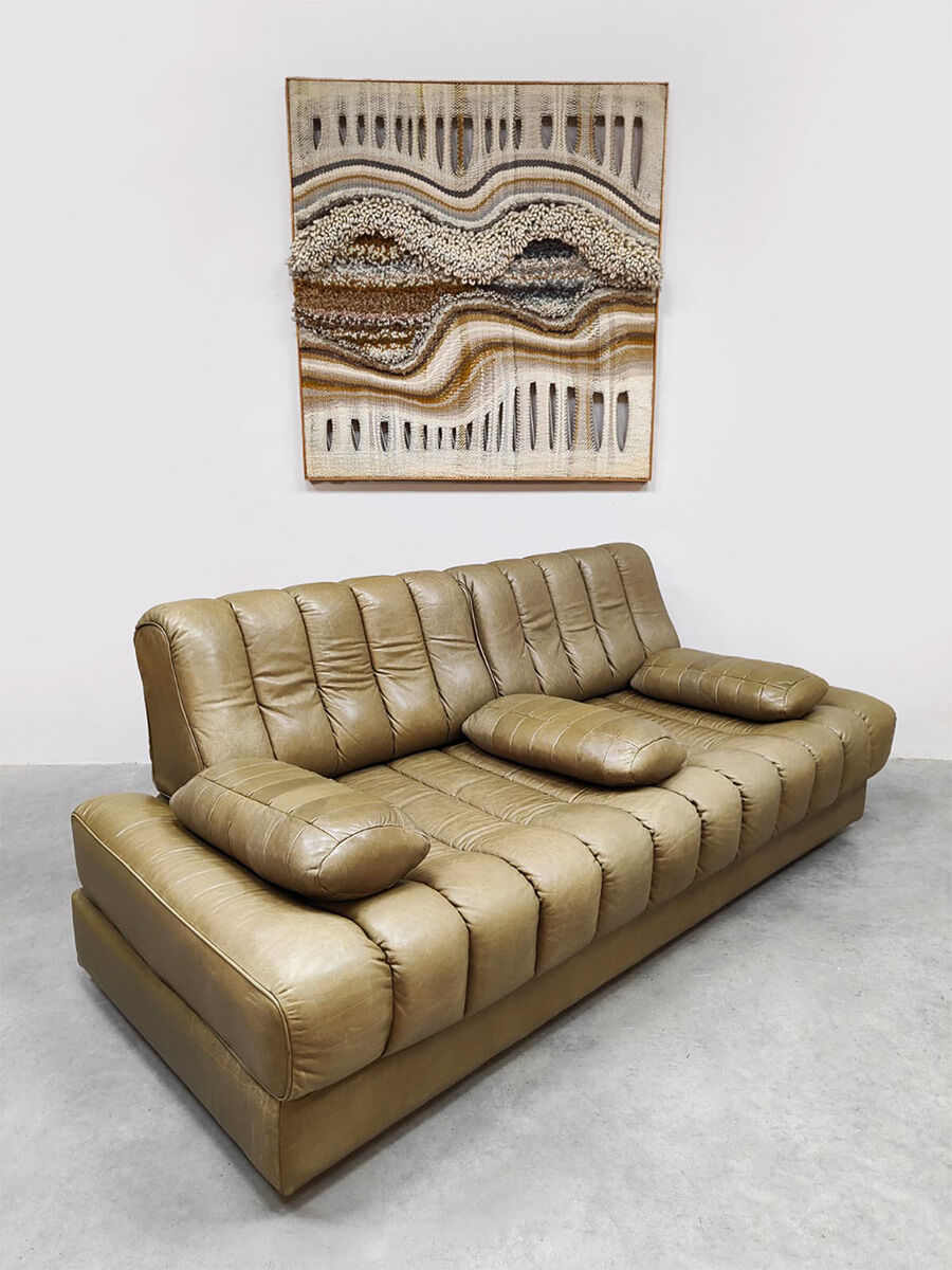 Vintage DS-85 leather daybed sofa De Sede