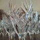 Set of 10 antique crystal glasses