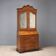 Antique trumeau in walnut, Italy, early 20th century.