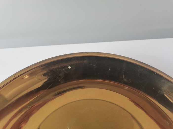 Italian brass wall lamp, diam. 39 cm