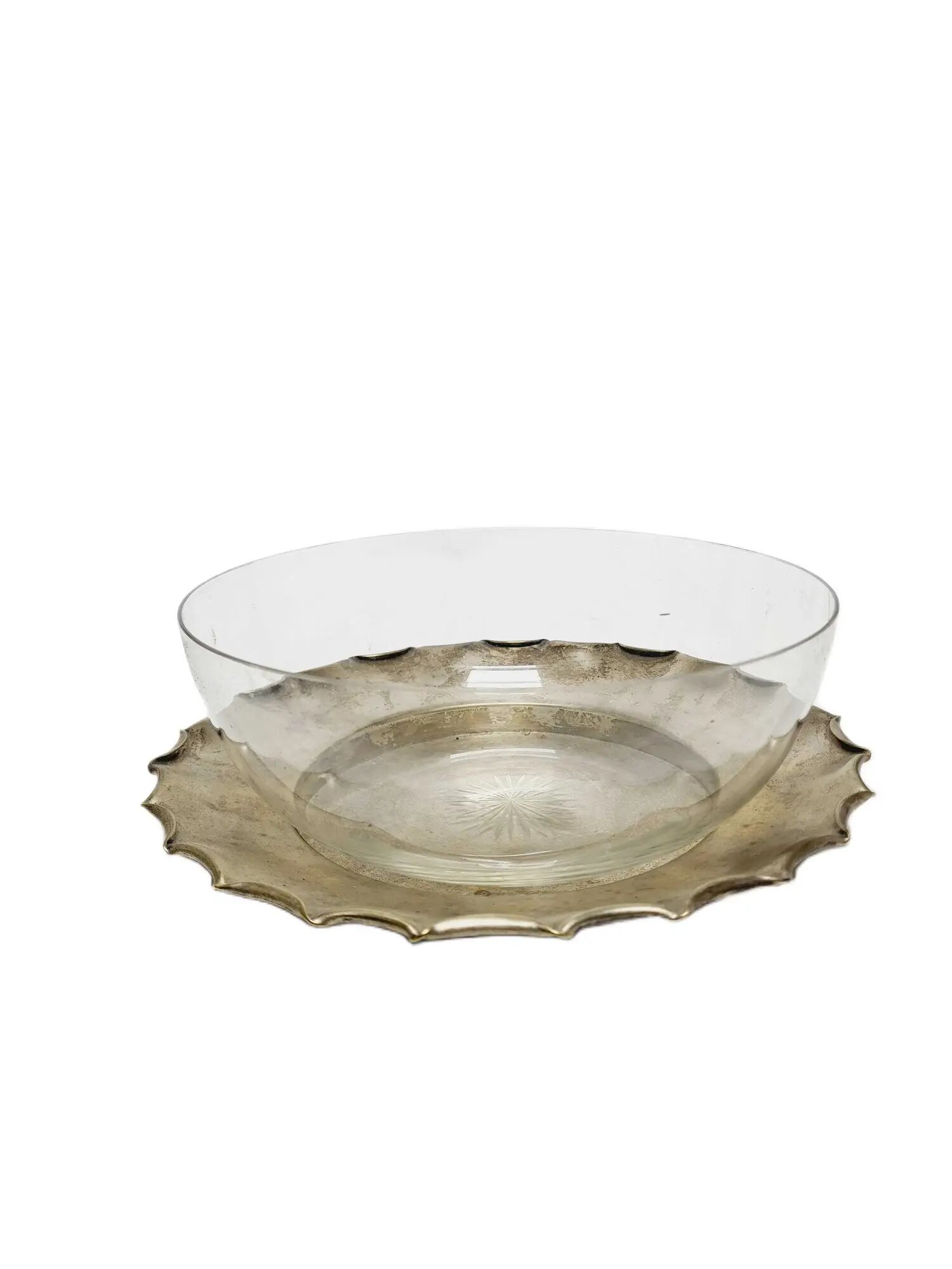AVX Norblin Art Deco Tray with Glass Insertion