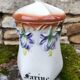 Set of 2 spice jars in art nouveau barbotine 1900
