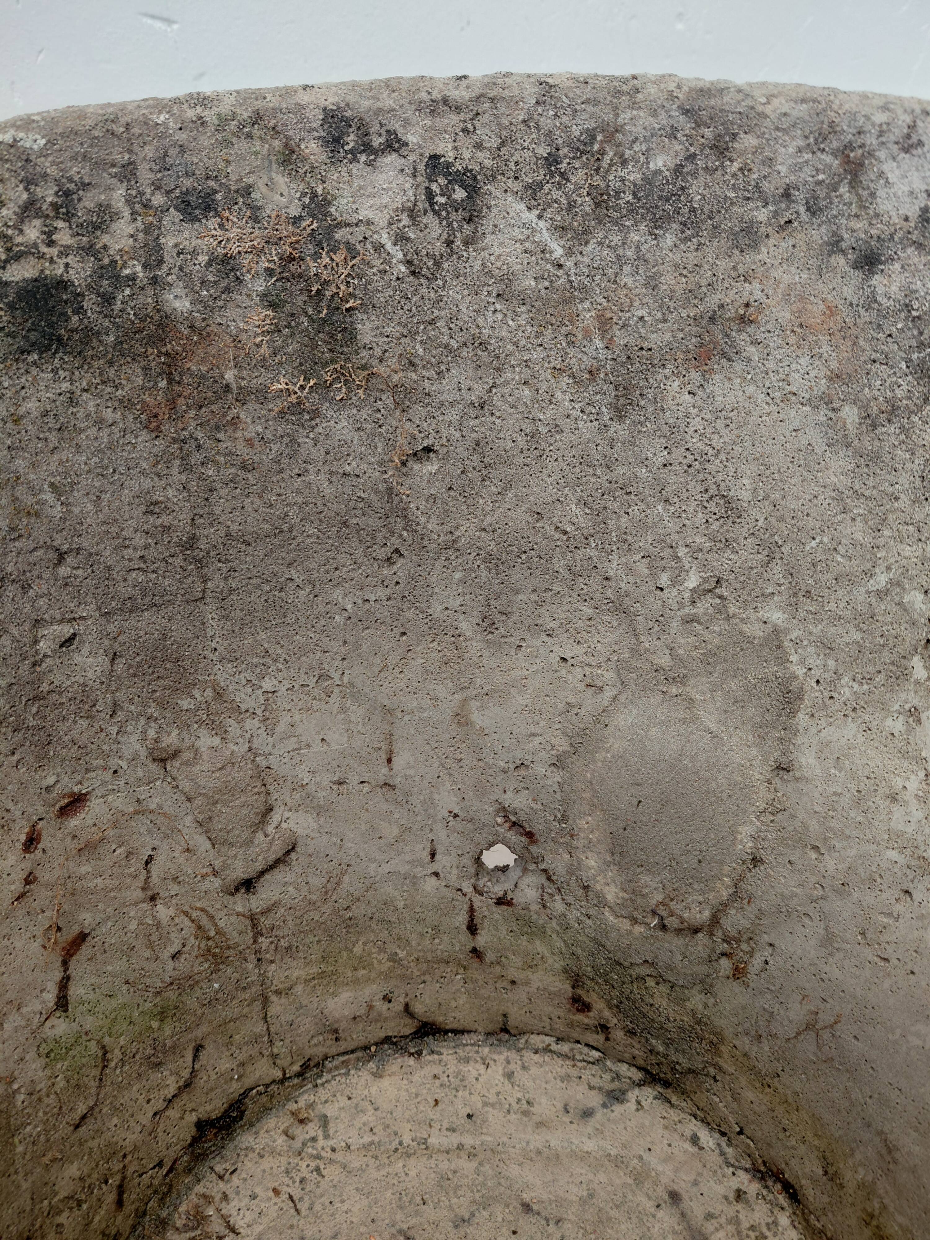 50s concrete planter