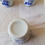 Vintage Porcelain Dinner Set 7 Small Cups with Horseman and Lasso Motif