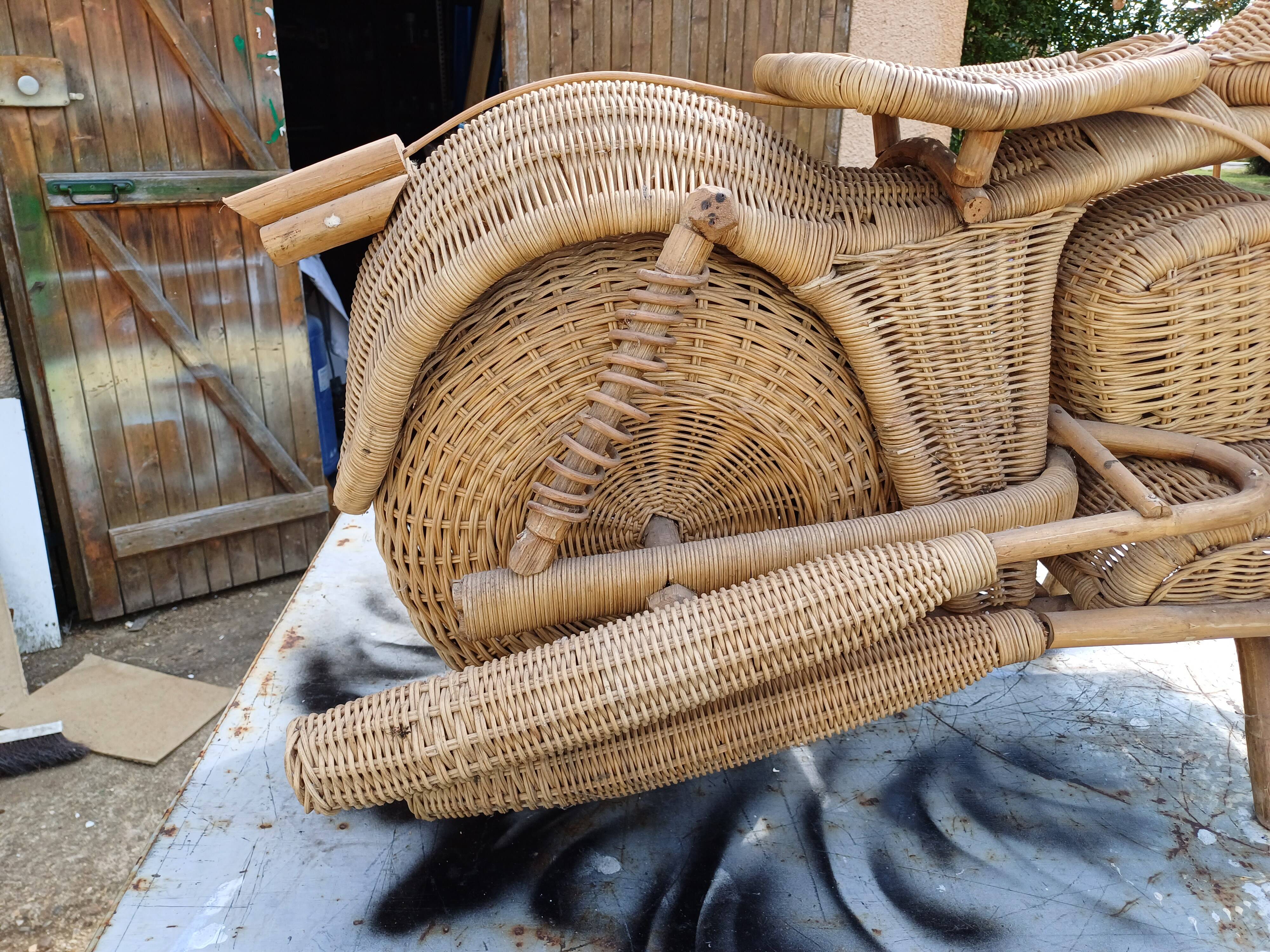 Harley Davidson Wicker Motorcycle by Tom Dixon