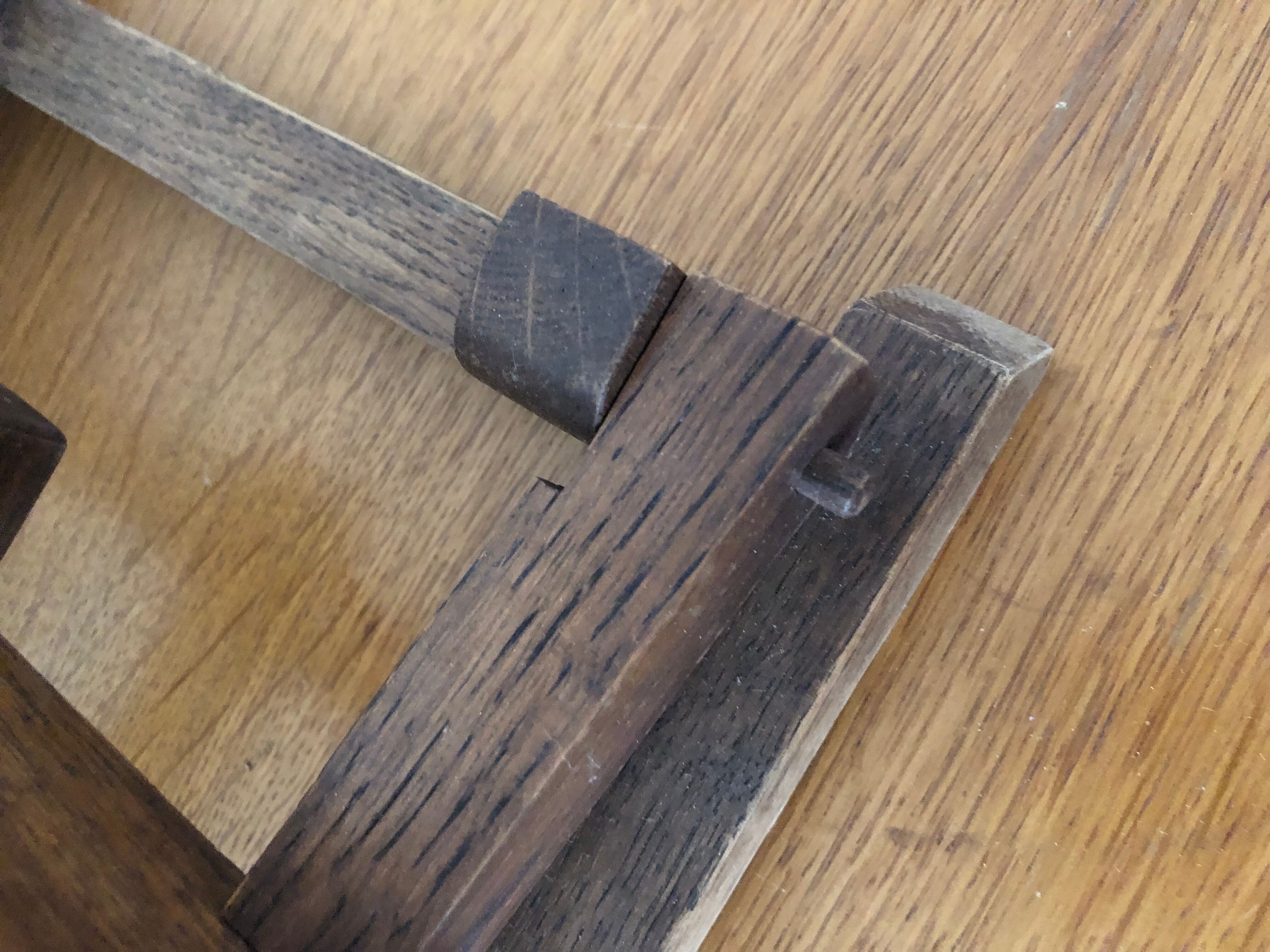 Antique wooden table easel