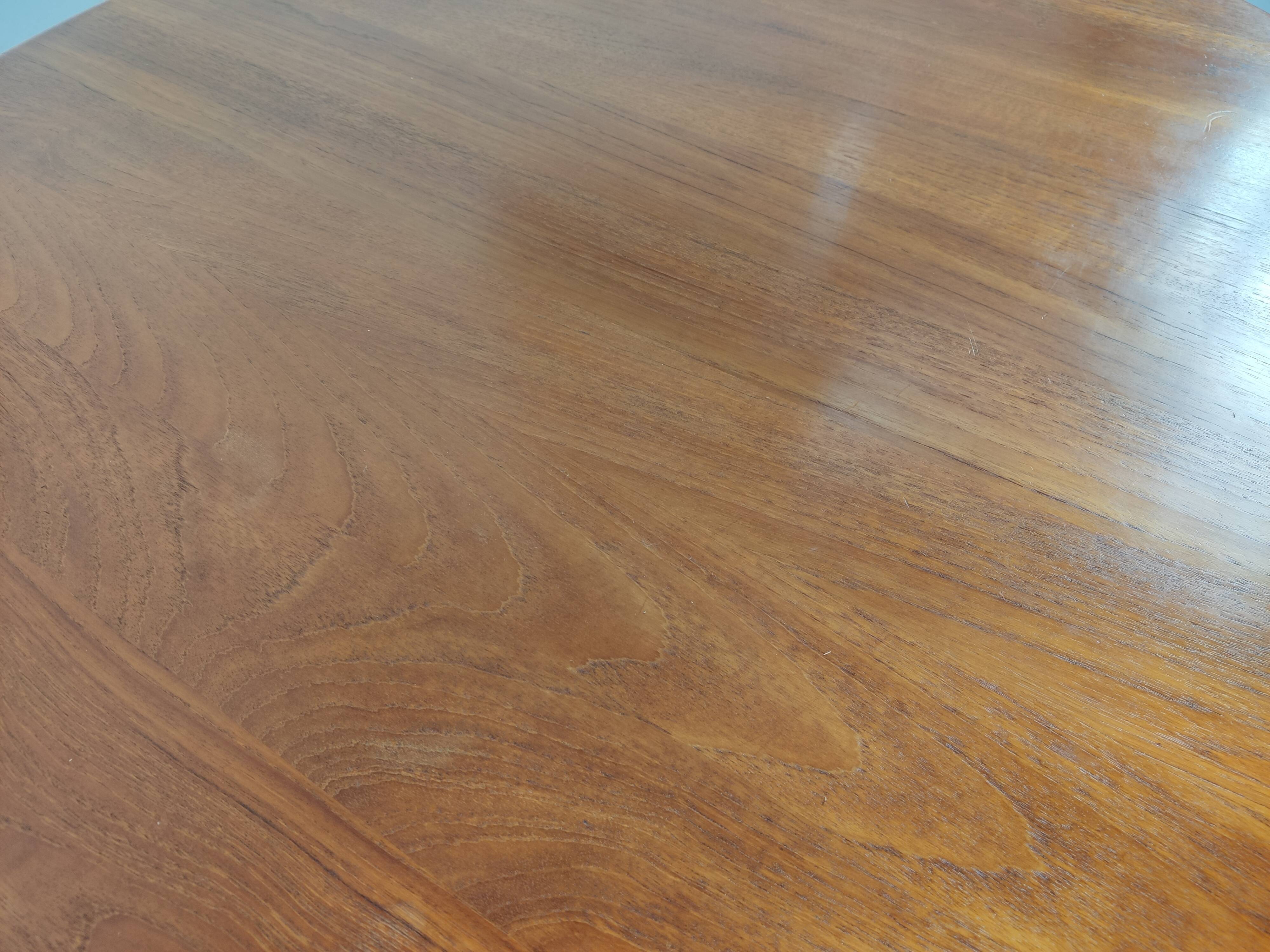 Niels Bach teak coffee table, Denmark 1970s