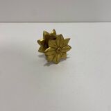 Gold Pair Oak Hand carved Door Handle Pullers Gio Ponti Guglielmo Ulrich