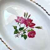 Plat creux ancien en porcelaine L’Amandinoise
