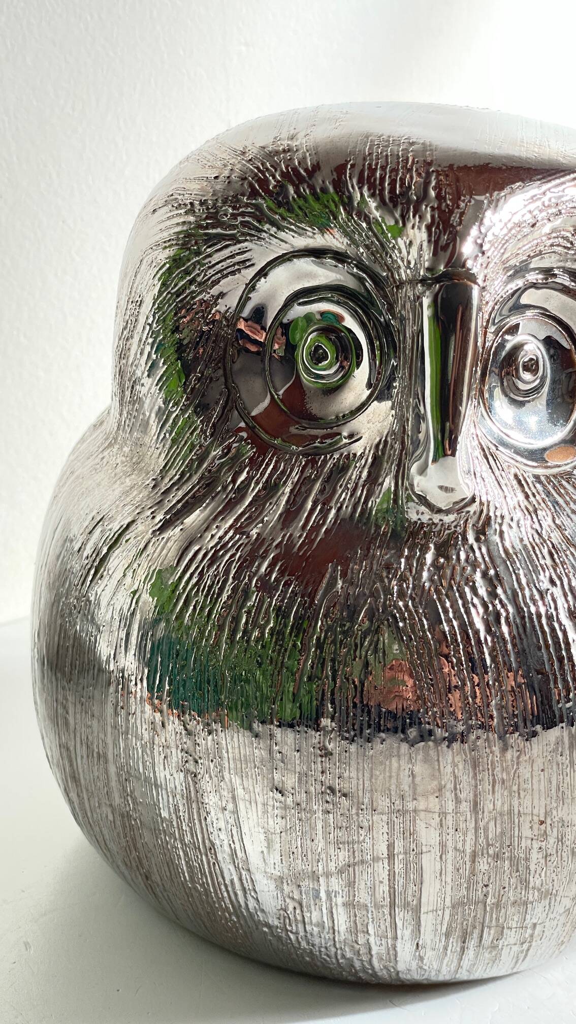 Owl Ceramic by Aldo LONDI