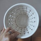 Braided earthenware pot pot cover