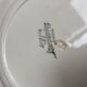 Set of 4 ivory gadroon soup plates Digoin Sarreguemines