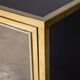 STYLISH 20thC BRASS & MIRRORED SIDEBOARD BY MICHEL PIGNERES c.1970