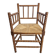 Mid-Century Arts and Craft Oak Bobbin Chair with Rush Seat, 1930s