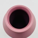 Vintage matte powder pink ceramic vase